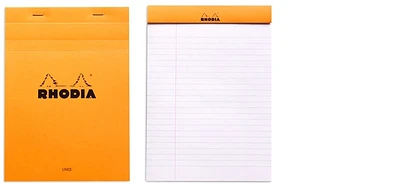 Bloc notes Rhodia, série Basics Orange (#16-Ligné)
