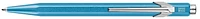 Stylo bille Caran d'Ache, série Office Metal-X Turquoise