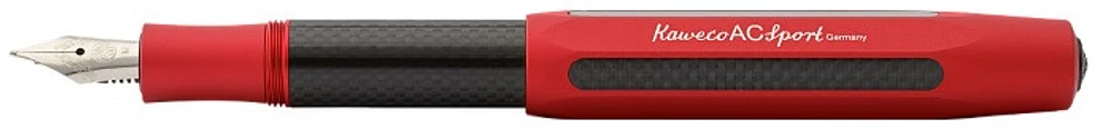 Stylo plume Kaweco, série AC Sport Rouge/Carbone