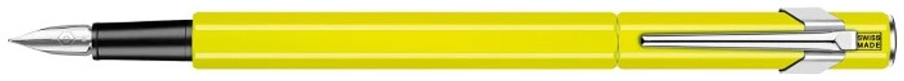 Stylo plume Caran d'Ache, série 849 FP Jaune fluo