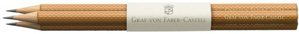 Faber-Castell, Graf von Lead pencil, Pencil series Cognac brown (Pack of 3)