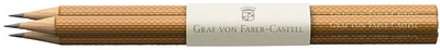Faber-Castell, Graf von Lead pencil, Pencil series Cognac brown (Pack of 3)