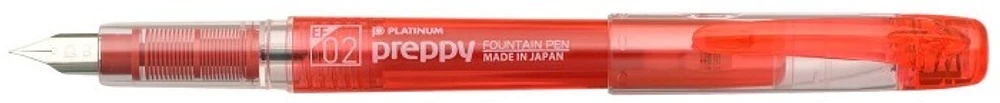 Stylo plume Platinum, série Preppy Rouge (Pointe spéciale)