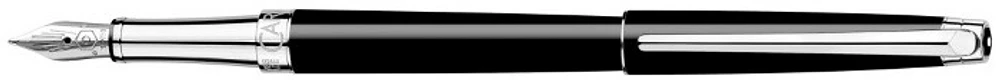 Caran d'Ache Fountain pen, Léman Slim series Black ebony CT