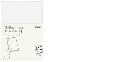 Couverture à carnet (A6) Midori, série Clear Cover Transparent