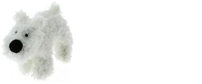 Peluche de luxe Tintin, Milou (8 cm) sans boîte
