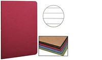 Cahier piqué (A5) Clairefontaine, série Age Bag Rouge (148 mm x 210 mm, ligné)