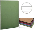 Cahier piqué (A5) Clairefontaine, série Age Bag Vert (148 mm x 210 mm, ligné)