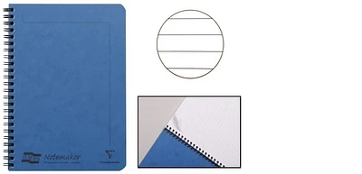 Cahier spiralé (A5) Clairefontaine, série Europa Bleu (148 mm x 210 mm, ligné)