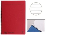 Cahier spiralé (A4) Clairefontaine, série Europa Rouge (210 mm x 297 mm, ligné)