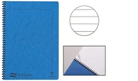 Cahier spiralé (A4) Clairefontaine, série Europa Bleu (210 mm x 297 mm, ligné)