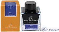 Bouteille d'encre Jacques Herbin, série Les encres Essentielles Bleu de minuit