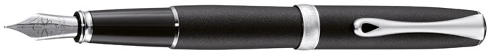 Diplomat Fountain pen, Excellence A² series Matte black/Matte chrome