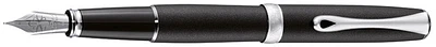 Diplomat Fountain pen, Excellence A² series Matte black/Matte chrome