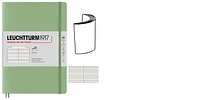 Carnet de notes Leuchtturm1917, série Notebook Medium (A5) Softcover Sauge (Ligné, 145 x 210mm)