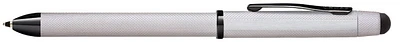 Stylo multifonction Cross, série Tech-3+ Chrome brossé BKT avec stylus