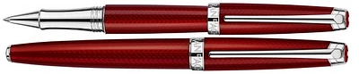 Stylo bille roulante Caran d'Ache, série Léman Rouge Carmin