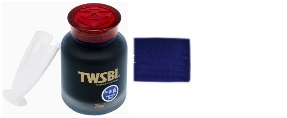 TWSBI Ink bottle, Inks 70ml series Midnight Blue ink