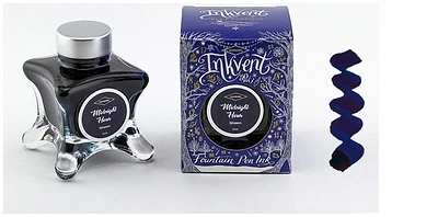 Bouteille d'encre Diamine, série Inkvent Encre Midnight Hour (50ml)