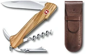 Couteau Victorinox, série Grands couteaux de poche Bois d'olivier (Wine Master)