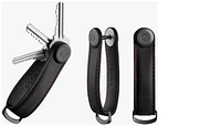 Organisateur de clé Orbitkey, série Crazy Horse Noir/Rouge (Obsidian Black/Red)
