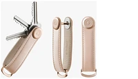 Organisateur de clé Orbitkey, série Leather Rose pâle (Blush)