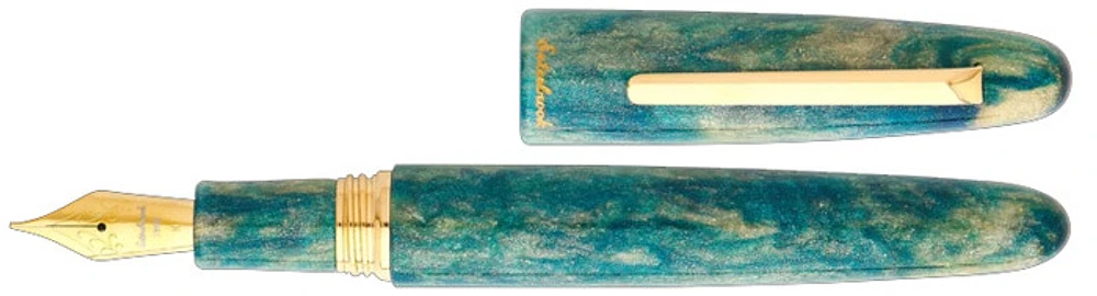 Esterbrook Fountain pen, Estie Gold Rush series Frontier green GT (Oversized)