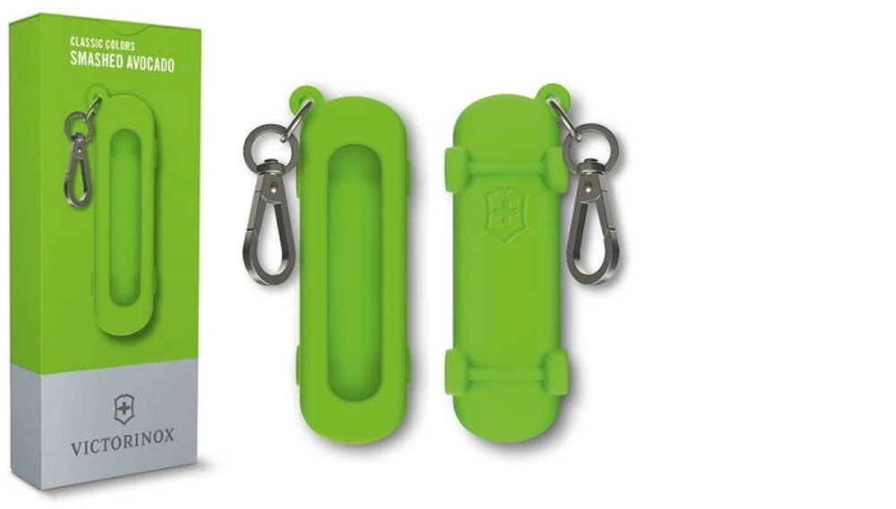 Victorinox pouch, Classic Colors series Green (silicone case - skateboard)