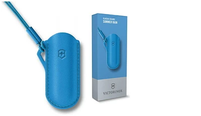 Étui Victorinox, série Classic Colors Bleu (étui en cuir - Summer Rain) 