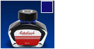 Bouteille d'encre Esterbrook, série Encres Encre bleu foncé (Cobalt Blue - 50ml)