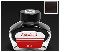 Bouteille d'encre Esterbrook, série Encres Encre noire (Ebony - 50ml)