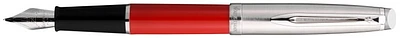 Stylo plume Waterman, série Emblème Rouge/Acier