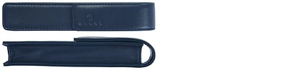Étui pour stylo Cross, série Leather Bleu nuit (Simple)