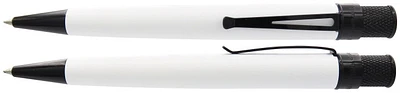 Stylo bille roulante rétractable Retro 51, série Tornado Chaplin Blanc BKT*