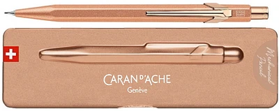 Porte mine Caran d'Ache, série 844 Brut rosé couleur or rosé (0.7mm)