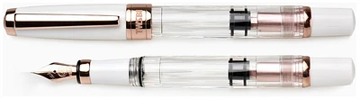 TWSBI Fountain pen, Diamond 580 series White RoseGold II (Stub nib)