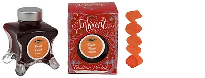 Bouteille d'encre Diamine, série Inkvent Red Edition Encre Peach Punch (50ml) 