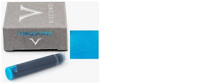 Visconti Ink cartridge, Refill & ink series Turquoise ink (10/box)