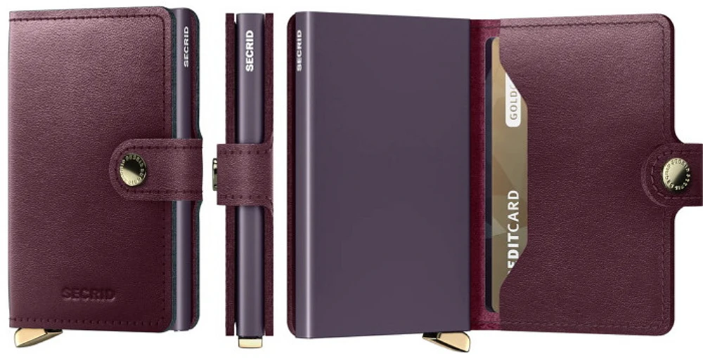Secrid Card case, Premium Miniwallet series Bordeaux (Dusk Bordeaux)