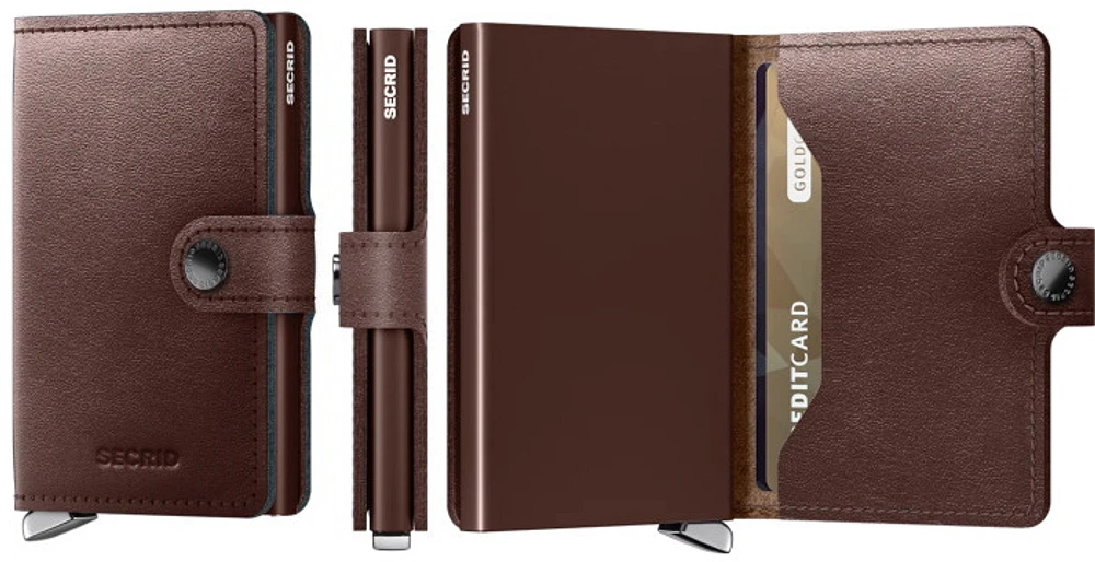 Secrid Card case, Premium Miniwallet series Dark brown (Dusk Dark Brown)