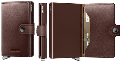 Secrid Card case, Premium Miniwallet series Dark brown (Dusk Dark Brown)