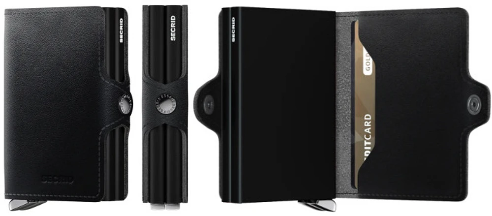 Porte-cartes Secrid, série Premium Twinwallet Noir (Dusk Black)