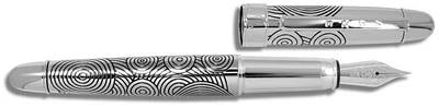 Stylo plume Acme Writing Tools, série Verner Panton Noir/Chrome