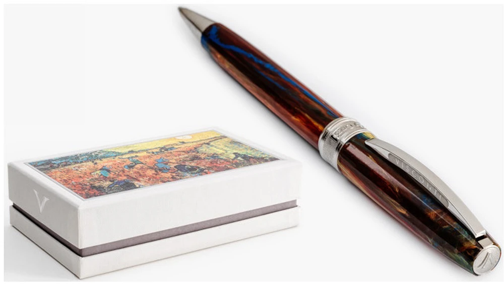 Stylo bille Visconti, série Van Gogh Rouge foncé (Red Vineyard)