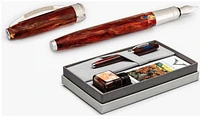 Visconti Fountain pen set, Van Gogh series Dark Red (Red Vineyard - with ink bottle)