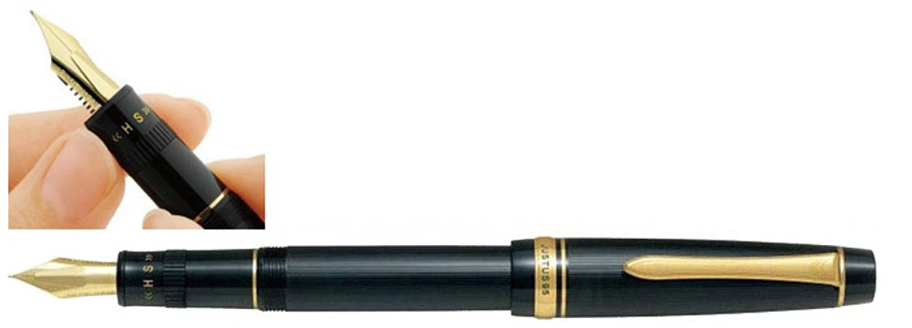 Stylo plume Pilot, série Justus 95 Stripe Noir GT
