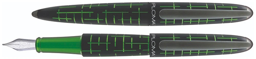 Stylo plume Diplomat, série Elox Matrix Noir/Vert