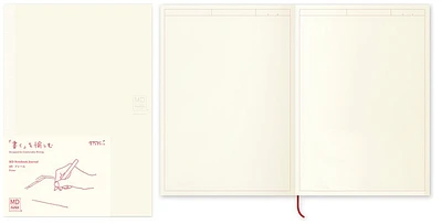 Carnet de notes (A5) Midori, série MD Paper Journal Crème (Cadre, 148mm x 210mm)