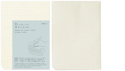 Midori Notepad (A5), MD Paper Pad series Cream (Squared, 148mm x 210mm)