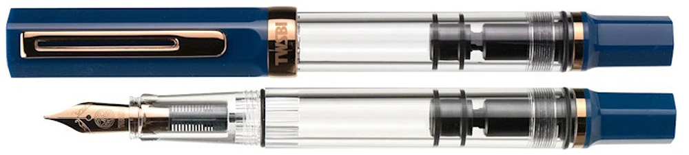 TWSBI Fountain pen, Eco series Indigo blue/Bronze